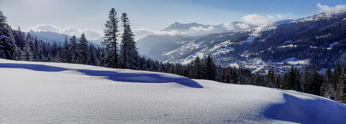 Snow and mountains ready for a great ski holiday